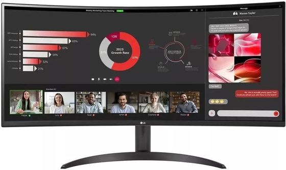 Монитор 34&quot; LG UltraWide 34WR50QC-B черный VA 21:9 3440x1440 100Гц (34WR50QC-B.ARUZ)