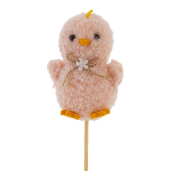 Изделие декоративное (вставка) "Цыпленок" (блок 12шт) (6*4,5*8), L6 W4,5 H32 см, 2в.