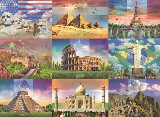 Ravensburger Puzzle dla dzieci 2D Monumentalne budynki 200 elementów