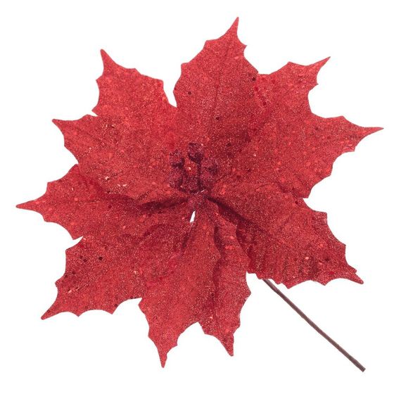 Цветок искусственный &quot;Пуансеттия&quot;, L27 W27 H30 см, 3в.