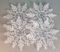 !09 НАБОР 6 ШТУК - НАБОР ЕЛОЧНЫХ УКРАШЕНИЙ &quot;CLASSIC WHITE&quot; - СНЕЖИНКА 10 СМ. ПРОЗРАЧНЫЙ