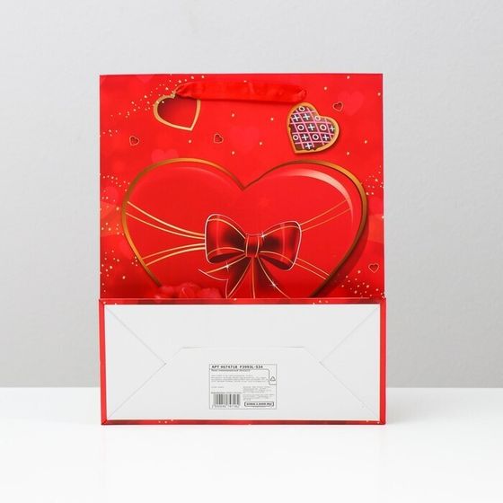 !09 Пакет (набор 4 штуки) подарочный ламинированный 26 x 32 x 12 см.