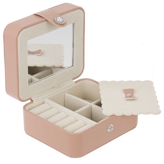 Шкатулка для украшений, Д12,5 Ш11,5 В6,5 см