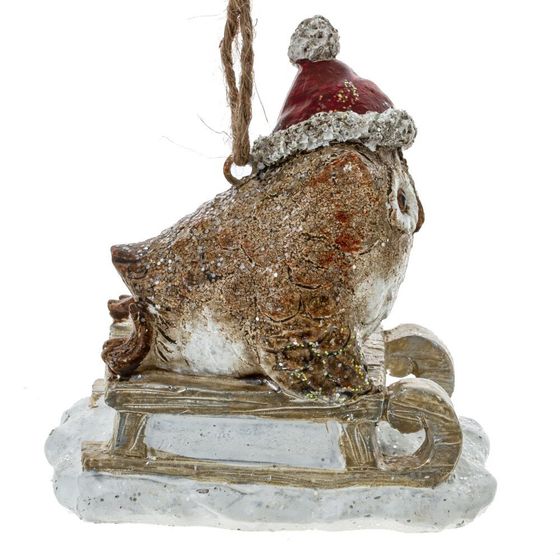 Изделие декоративное подвесное &quot;Сова&quot;, L7,5 W5 H7,5 см, 2в.