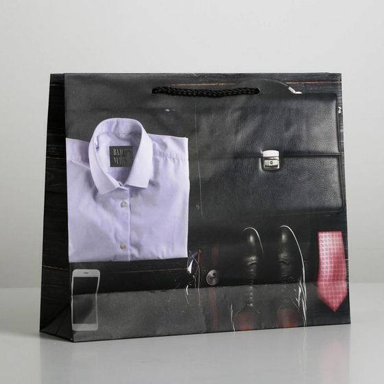 !09 Пакет (набор 2 штуки) ламинированный «Стиль», ML 27 х 23 х 8 см