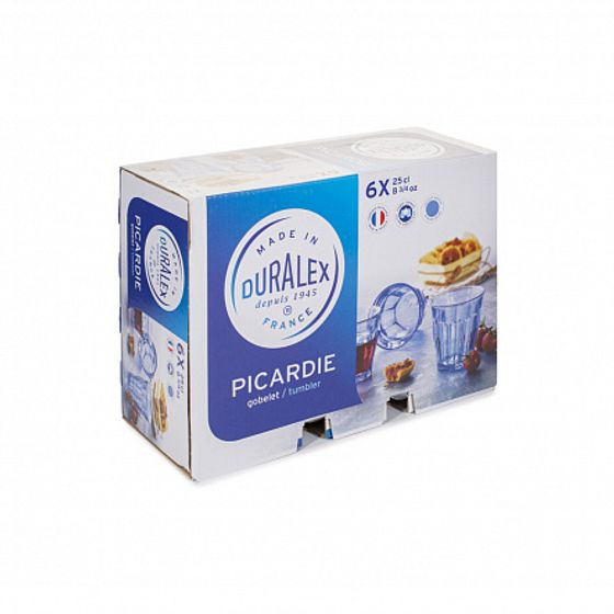 Набор стаканов французских PICARDIE MARINE 6шт 250мл