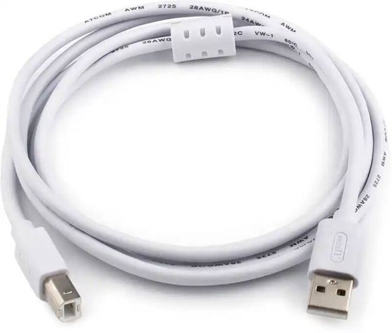 Кабель Atcom USB AM-BM 3м белый