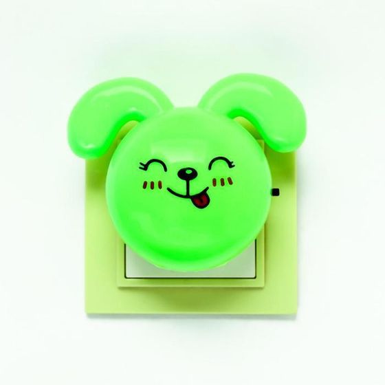 !09 Комплект из 2-х штук - Ночник LED "Кролик",7 см, 4W (V220) МИКС пластик