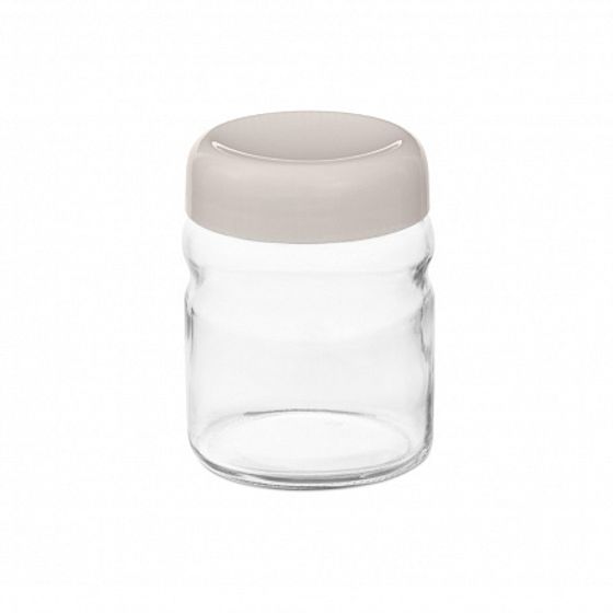 Банка стеклянная TRENDY 0.9л с крышкой