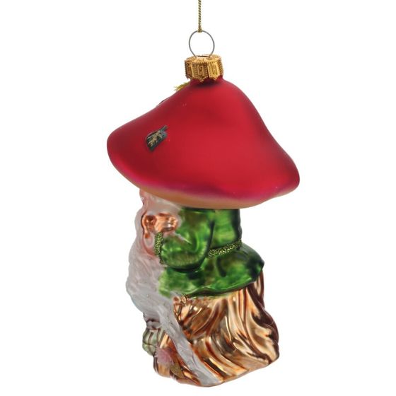 Украшение новогоднее "Гриб", L8 W8 H13 см