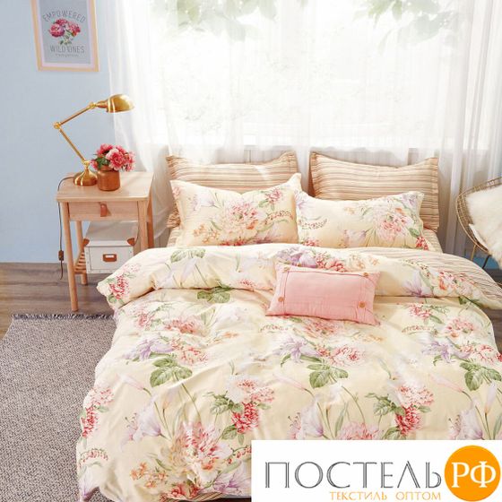 TPIG6-1252 КОД1038 Twill евро 4 наволочки Евро, 4 наволочки 50x70 (2 шт), 70x70 (2 шт) Сатин (Твил) Коробка