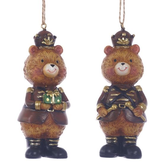 Фигурка декоративная подвесная &quot;Медвежонок&quot;,  L3,5 W3,5 H10,5 см, 2в.