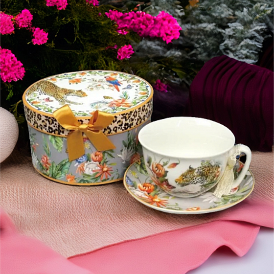 Чайная пара ЛЕОПАРД 220мл