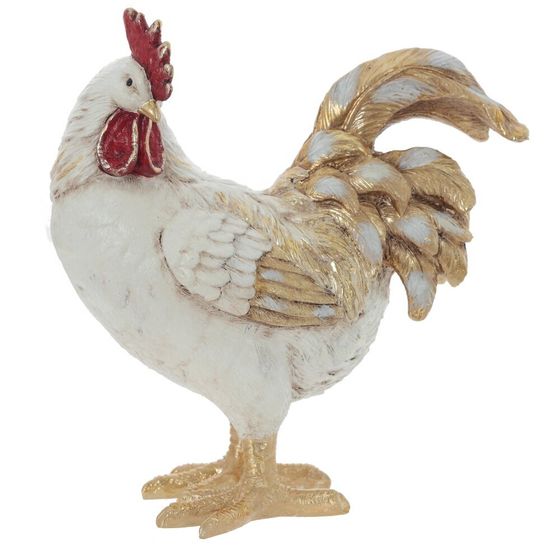 Фигурка декоративная &quot;Петух/Курица&quot; (блок 2шт), L18 W9,5 H20 см, 2в.
