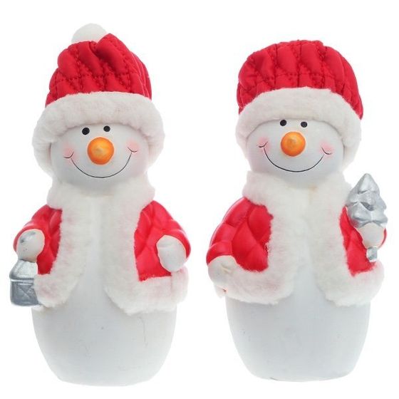 Фигурка декоративная &quot; Снеговик&quot;, L7,5 W6 H12 см, 6в.
