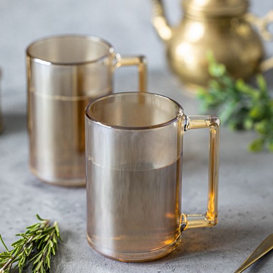 Кружка ФИТНЕС 320мл ЗОЛОТОЙ МЕД