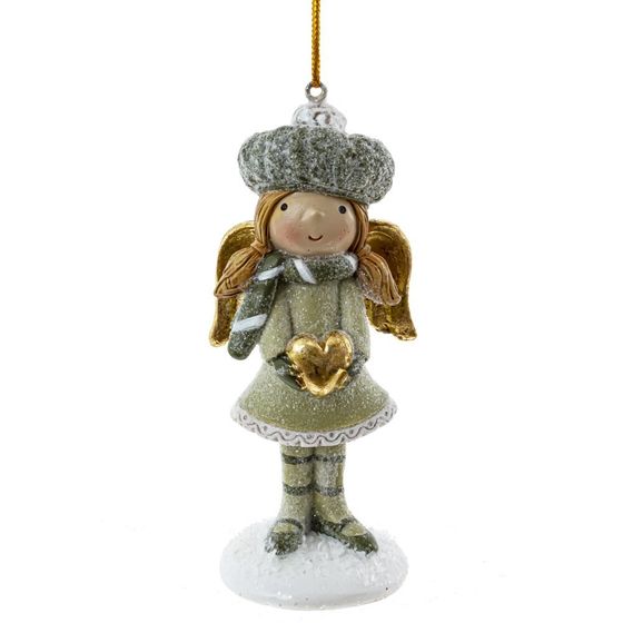 Фигурка декоративная подвесная &quot;Ангел&quot;, L4,5 W4 H11 см, 2в.