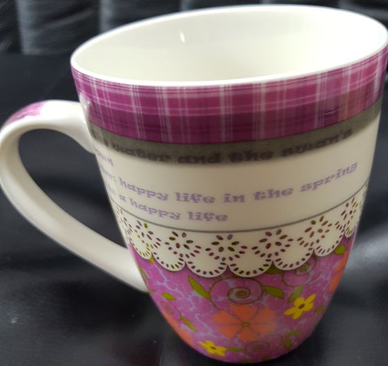 !09 НАБОР 2 ШТУКИ - Кружка "Кружева" 400 мл. дизайн микс