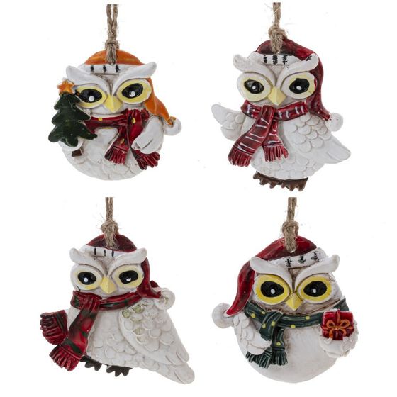 Изделие декоративное подвесное &quot;Сова&quot;, L5 W0,5 H5 см, 4в.