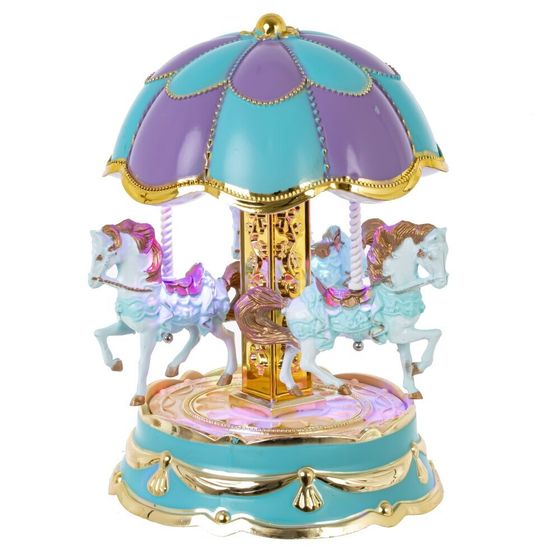 Изделие декоративное &quot;Карусель&quot; (музык., подсветка, 3xДR44), Д12 Ш12 В17,5 см