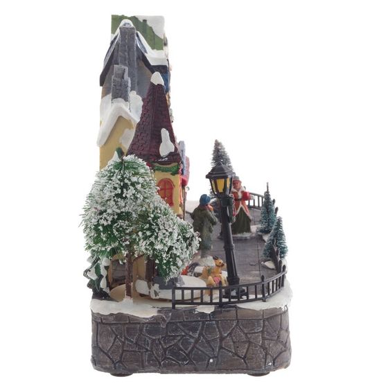 Фигурка декоративная &quot;Рождество&quot; (4 мелодии, подсвет, движ, 3xAA н/п, +USB), L30 W13,5 H21 см