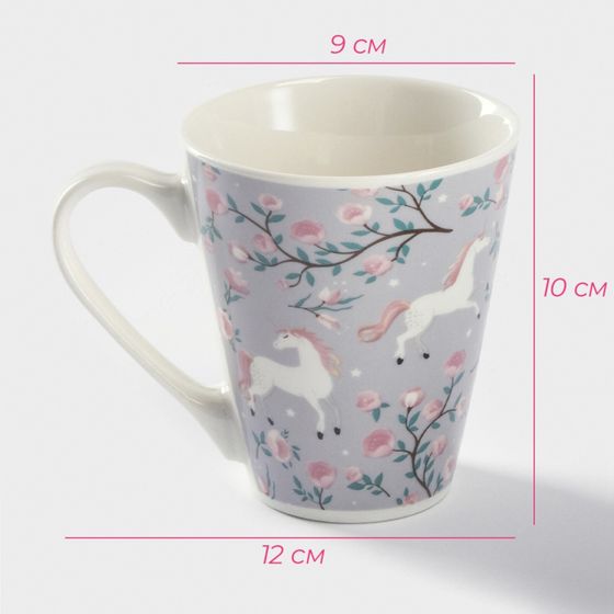 !09 Кружка «Единорог», 320 мл, фарфор