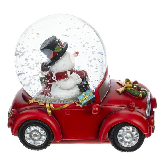 Фигурка декор в стекл шаре &quot;Снеговик и Олень&quot;, D 7 см, L10,5 W7 H9 см