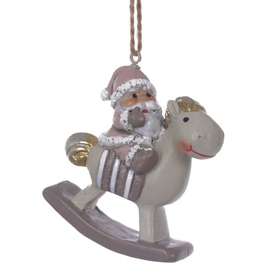 Фигурка декоративная подвесная &quot;Ангел/Дед Мороз&quot;, L5,5 W2 H6 см, 4в.