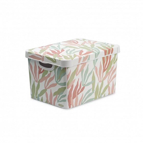 Коробка декоративная DECO'S STOCKHOLM L modern leaves 22л