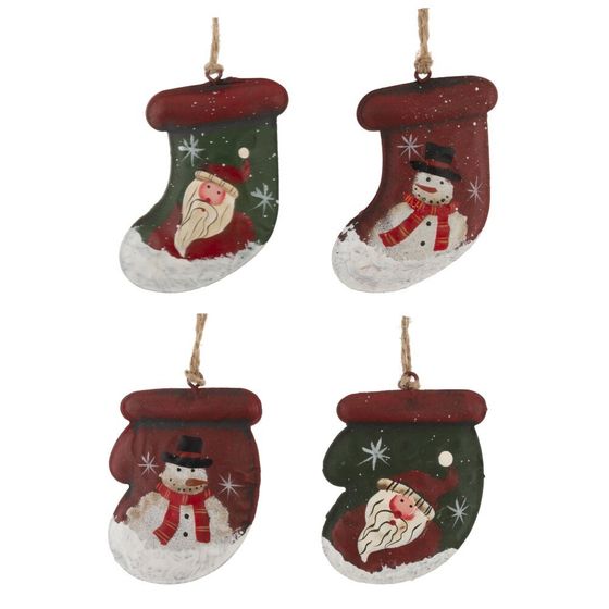 Изделие декоративное подвесное "Носок/Варежка", L6 W2,5 H8 см, 4в.