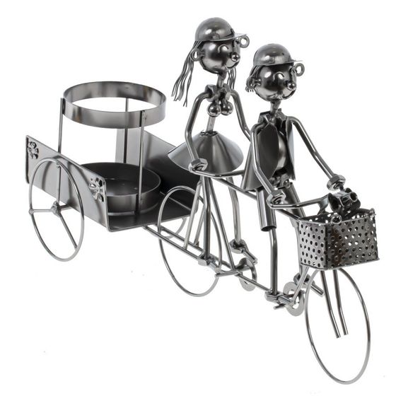 Подставка для бутылки &quot;Велотандем&quot;, Д44 Ш11 В25 см