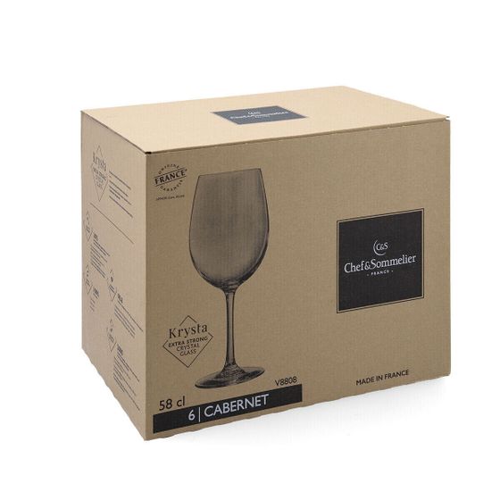 Ассорти рома Chef&amp;Sommelier Cabernet Tulip Eco Прозрачный стакан 580 мл (6 шт.)