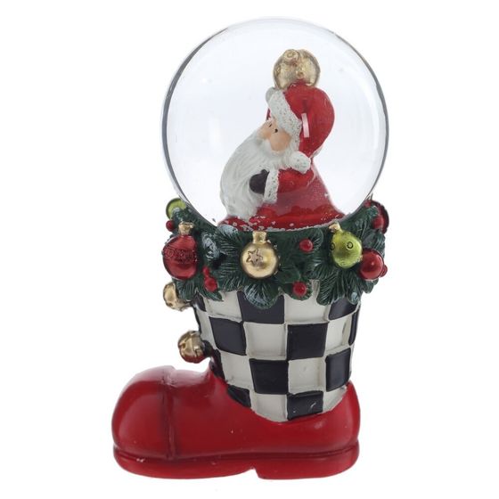 Фигурка декоративная &quot;Снеговик/Дед Мороз&quot; в стекл шаре, D 4.5 см, L5,5 W5 H9 см, 2в.