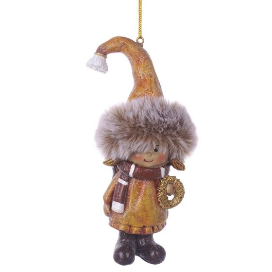 Фигурка декоративная подвесная &quot;Дети&quot;,  L6 W5 H13 см, 2в.