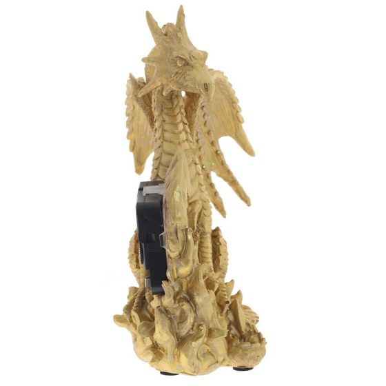 Фигурка декоративная &quot;Дракон с часами&quot; (ААх1), L18 W9,5 H21 см