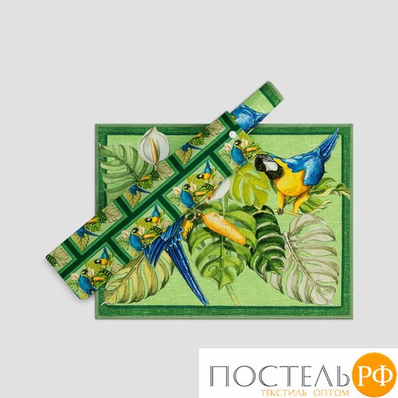 ДЖЕННО зел. Подставка для сервировки стола 45x32-2, 2 пр.