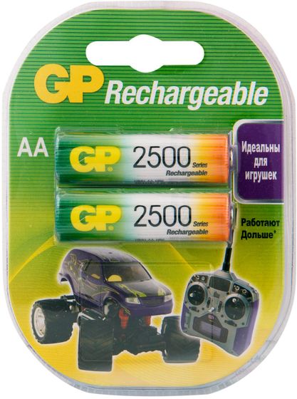 Аккумулятор GP 250AAHC AA NiMH 2500mAh (2шт)