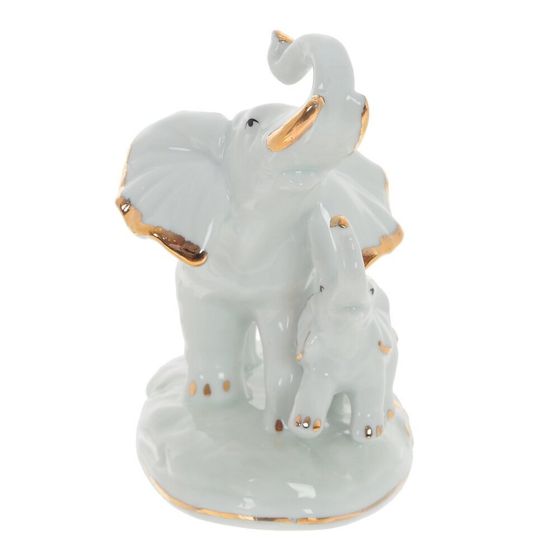 Фигурка декоративная &quot;Слоны&quot;, Д12,5 Ш7 В12 см