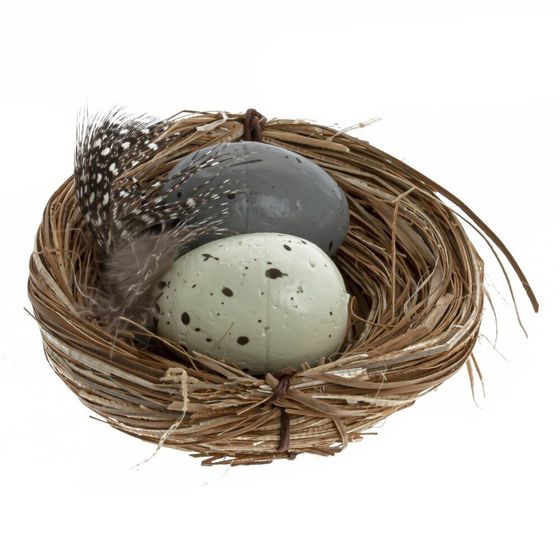Набор из 6-ти изделий декоративных &quot;Гнездо&quot; (6*3), L17 W12 H3 см