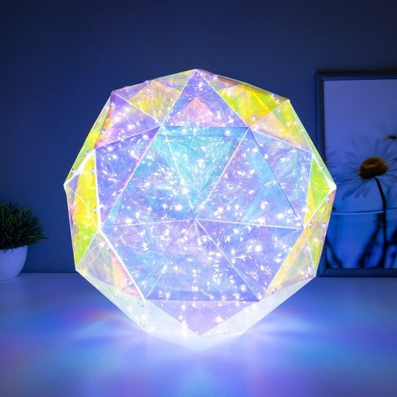 Ночник &quot;Шар&quot; LED прозрачный 27x27х27 см RISALUX