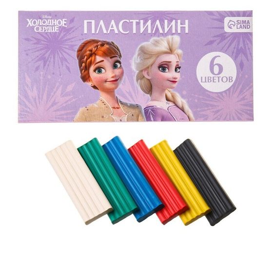 Пластилин 6 цветов 90 г, Холодное сердце