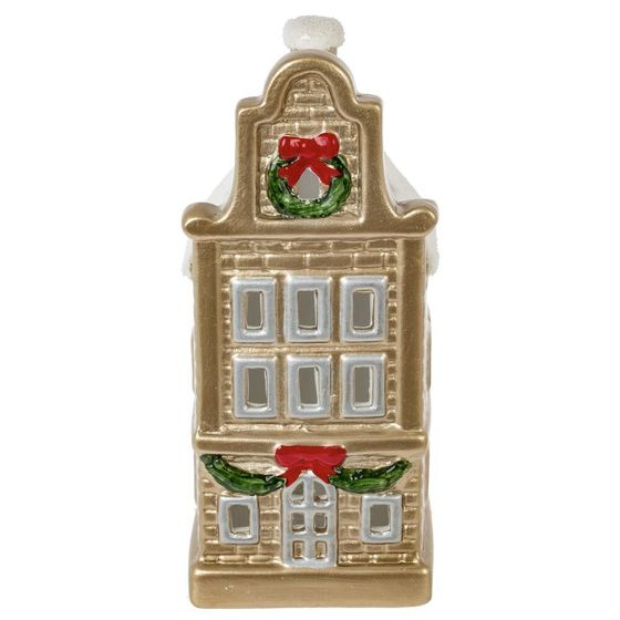 Фигурка декоративная &quot;Домик&quot; (подсветка, 2xLR44), L7,5 W6,5 H17,5 см