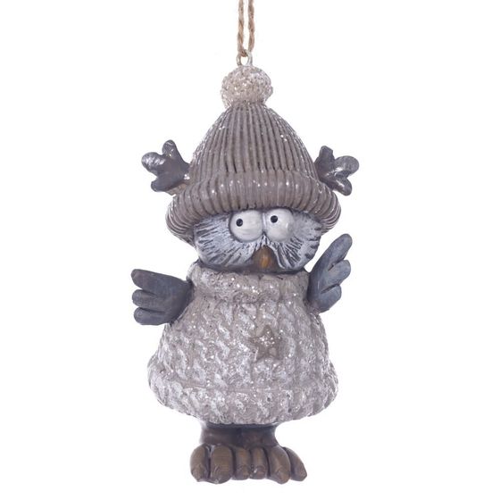 Фигурка декоративная подвесная &quot;Сова&quot;, L5 W4,5 H10 см