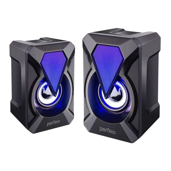 Колонки 2.0 Perfeo &quot;FLAMES&quot; 6Вт черный