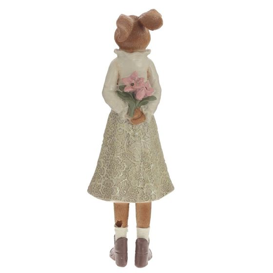Фигурка декоративная &quot;Заяц&quot;, L11,5 W12 H33 см,