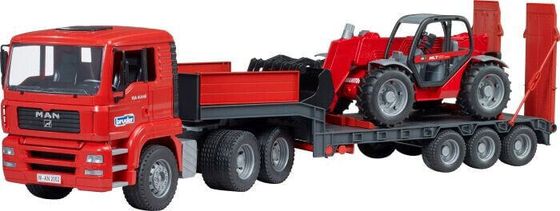 Bruder MAN TGA Loader truck with Manitou Loader - Vehicle set - 3 yr(s) - Acrylonitrile butadiene styrene (ABS) - Black - Red