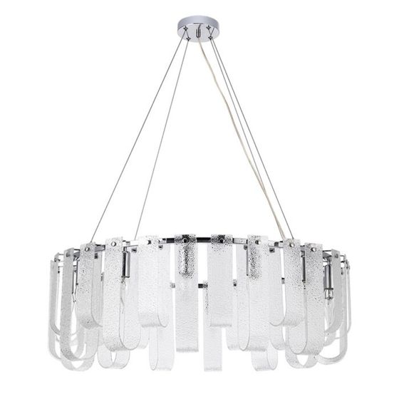 Люстра подвесная Arte Lamp Denebola A4074LM-14CC, E14, 14х40 Вт, 80х80х26 см, хром