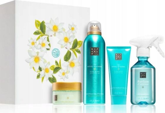 Rituals RITUALS SET (THE RITUAL OF KARMA FOAMING SHOWER GEL 50ML + MILD BODY SCRUB 70ML + BODY LOTION + BODY OIL 30ML )