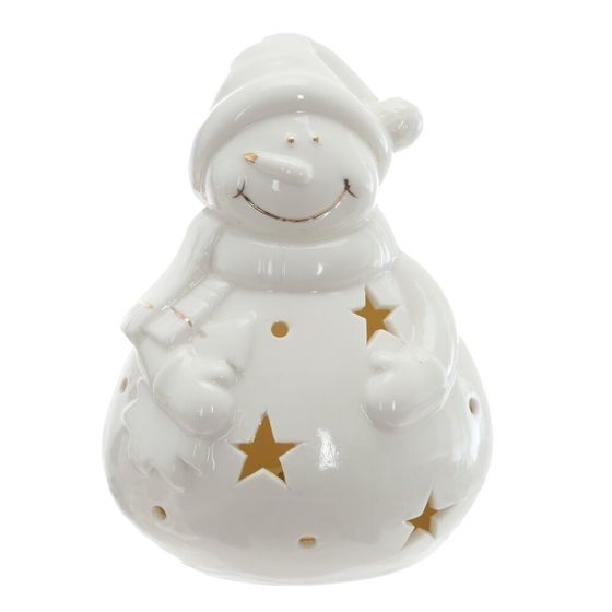 Фигурка декоративная &quot;Снеговик/Санта&quot; с подсветкой (2хLR44),  L10 W8 H13 см, 2в.