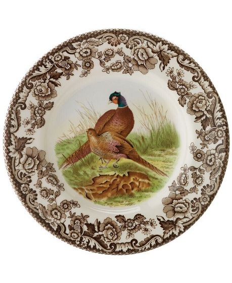 Woodland Bird Canapé Plates, Set of 4